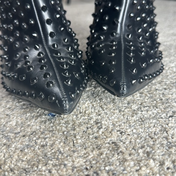 Azalea Wang studded black stiletto ankle bootie size 9 - Picture 6 of 8